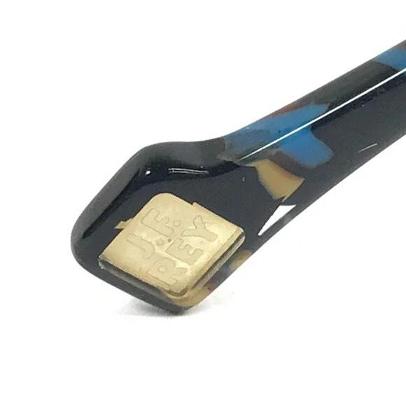 J.F. Rey Eyeglasses Frames JF3024 0051 BJ Yellow Blue Galaxy Round 39-31-148 - Picture 4 of 13